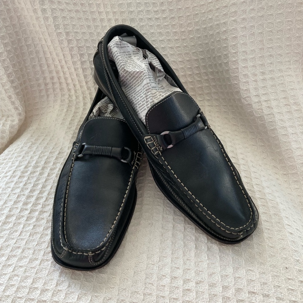 Rockport Dynamic Suspension System Mens Black Leather Loafers 13M